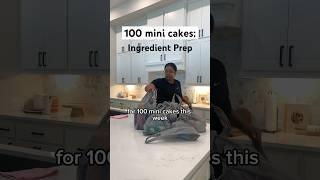 100 mini cakes takes a lot of ingredients #homebakery #cakebusiness #dayinthelifeofabaker