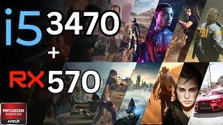 Intel i5 3470 + AMD RX 570 8gb Tested in 14 Games (2024) | 1080p