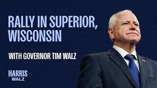 Rally in Superior, WI, with Governor Tim Walz