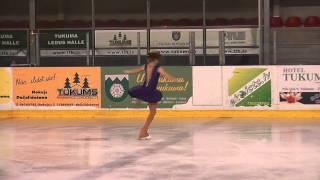 USTINOVA Alina, LAT, Advanced Novice Girls SP