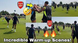 Rondos Drills!Arsenal Amazing One-Touch Warm-Up Skills $ Drills,Marquinhos Beaten,Arsenal Training