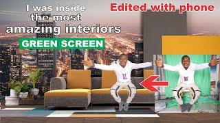 how I green screen myself with 3d wallpaper mural interior design ideas for living room