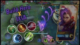 BUILD IXIA DAMAGE BASIC ATTACK | SOLO RANK MOBILE LEGENDS