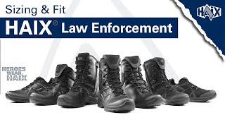 HOW TO properly size and fit yourself or your customers into HAIX® Law Enforcement/Duty Boots.