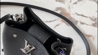 Louis vuitton NANO LOCKME BUCKET handbag show