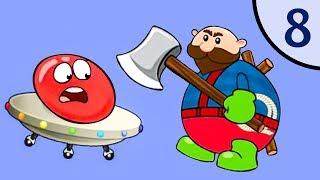 Новый Несносный КРАСНЫЙ ШАР #8. Финал. Босс. Мультик ИГРА New Red Ball на Игрули TV