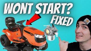 Ride on Mower Cranks But Wont Start - Changing the Carburetor on Ariens (Briggs and Stratton)