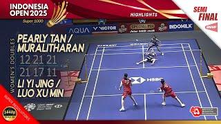Pearly Tan / Muralitharan vs Li Yi Jing / Luo Xu Min | Indonesia Open 2025 | SF WD Highlights