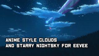 Tutorial: Anime style clouds and starry nightsky in blender