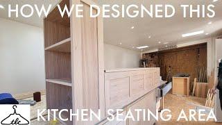 How We Made This Kitchen Seating Unit -  Design / Fixing Methods / Scribing Panels / Flaps & More