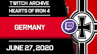 Bokoen1 ━ Twitch Archive  ━【Hearts of Iron 4】【Germany】【June 27, 2020】