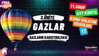 GAZLARIN KARIŞTIRILMASI SORU ÇÖZÜMÜ - 11.SINIF KİMYA - AYT KİMYA