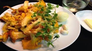 Fried Chanterelles Italian Style. Fried mushrooms vegetarian recipe. (English subtitels).