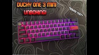 Ducky One 3 Mini UNBOXING! (Sound and light review)