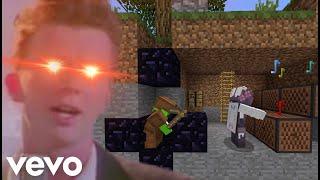 Minecraft: Trapping then Rick Rolling people in Ultra Hardcore