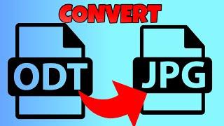 how to convert odt to jpg