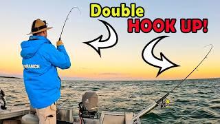 Back-to-Back Double Hook Ups! Action-Packed Small Boat Adventure + Full DIY Bait Prep Tutorial