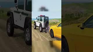 Angry Farmers vs. Police 5 | BeamNG.drive #shorts