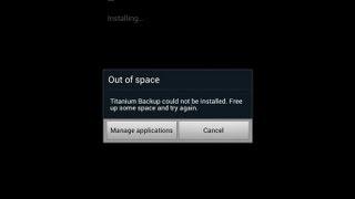 How to fix out of space error on Android