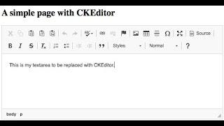 Add interactive text area in website .(how to implement Ck-EDITOR 5)