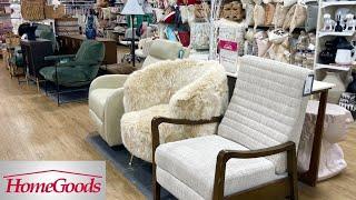 HOMEGOODS SHOP WITH ME FURNITURE COFFEE TABLES ARMCHAIRS HOME DECOR ART SHOPPING STORE WALK THROUGH