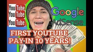 MY FIRST GOOGLE CHECK *Youtube Paid Me After 10 years and 255 videos*