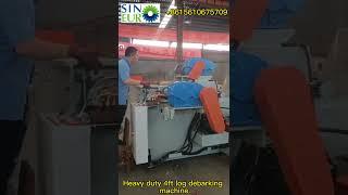 Heavy duty 4ft log debarking machine for big diameter logs Plywood machine