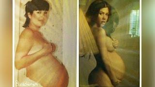 Like Mother Like Daughter: Kourtney Kardashian Posts Nude Pregnant Pic