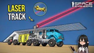 This Laser Beam Tracks Incoming Missile and Vehicle, Space Engineers