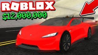 I BOUGHT A $12,000,000 TESLA ROADSTER! *ROBLOX VEHICLE SIMULATOR*