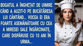 Bogatul a înghețat de uimire când a auzit-o pe bucătăreasa lui cântând...Vocea ei era foarte...