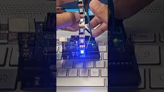 Arduino Uno + WS2812 LED Strip: Cool Light Effects! #shorts #shortsfeed #shortvideo