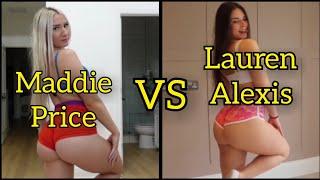 SEXY BOOTY SHORT TRY ON HAUL @maddieprice VS @laurenalexis8480