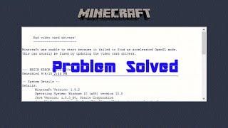 Minecraft | How To Fix OpenGL Error | Win7/8/10