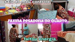 FAXINA PESADONA NO QUARTO/TROCAMOS TUDO DE LUGAR/FALTOU ENERGIA/SAIU DO MEU CONTROLE. #viralvideo