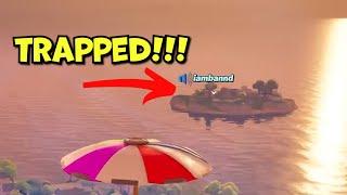 TRAPPED on Spawn Island MID GAME!? | Fortnite