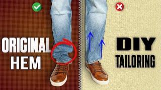 Shorten Your Jeans EXACTLY Like The PROS In 2 Minutes