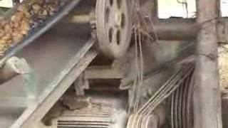 Making bricks in a kiln in China