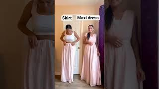 Convert any dress to skirt with this hack | #shorts #ytshorts | Theshikhadose | Fashion hack Video