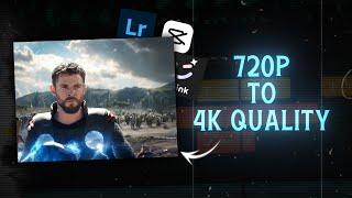 720p to 4k Video Convert Easy !