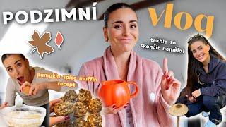 PODZIMNÍ VLOG - co si vezmu na sebe na výroční výlet, pumpkin spice muffin recept, podzimní výzdoba