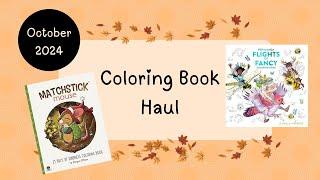 October 2024 Coloring Book Haul