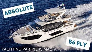 The Absolute 56 Fly Motor Yacht | Yachting Partners Malta