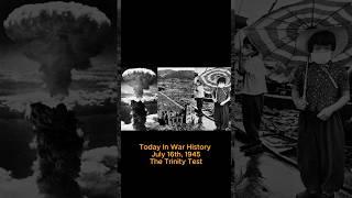 The Trinity Test marked the beginning of the nuclear age. #militaryhistory #ww2 #history