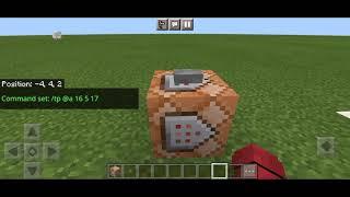 how to teleport using commandblock in mc bedrock edition