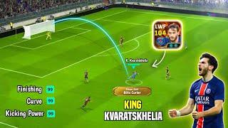 King Curler Kvaratskhelia  Big Time Blitz Curler 105 Rated Kvaratskhelia Review in eFootball 25 