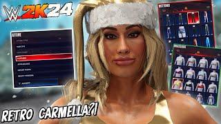 WWE 2K24 Making Carmella Retro