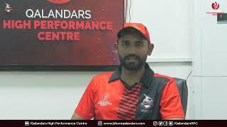 International player Hamza Tariq from Canada  enjoying training