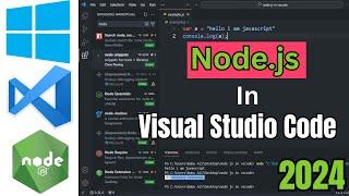 How to install Node.js in VS Code on Windows 10 / 11 In Hindi | 2024 #nodejs #npm #vscode