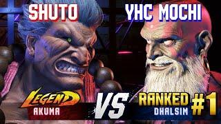 SF6 ▰ SHUTO (Akuma) vs YHC-MOCHI (#1 Ranked Dhalsim) ▰ High Level Gameplay